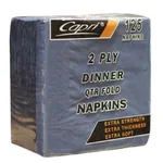 Dark Blue 2 Ply Qtr Fold Dinner Napkin  [pack 125]