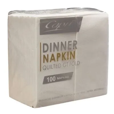 White Gt Fold Quilted Dinner Napkin [pack 1000]