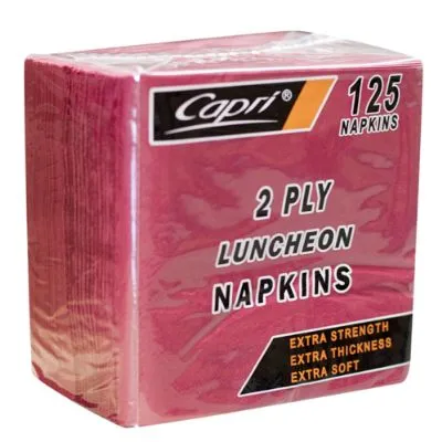 Burgundy / Maroon  2ply Qtr Fold Luncheon Napkin [125 Pack]
