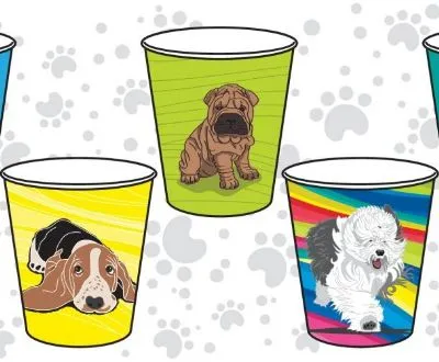 475ml / 16oz Dog Core Series Single Wall Coffee Cup [50 Pack]