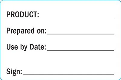 Fildes Prepped Product Permanent Labels [500 Pack]