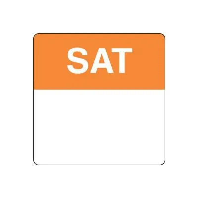 Fildes Removable  40mm Saturday Orange Food Labels [roll 500]