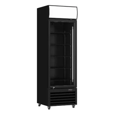 Upright Drink Fridge LG-370BP Single Door Glass Colourbond