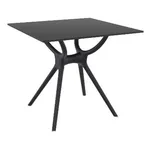 Siesta Air Table Black 80 - 800x800mm Square; Pack Qty 1