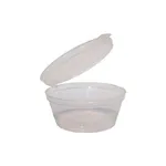 3oz / 90ml Sauce Cup With Hinged Lid [100 Pack]