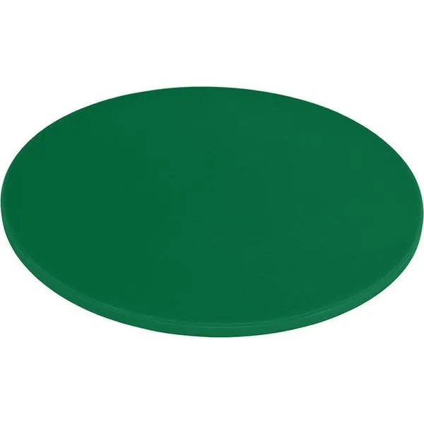 Cutting Board Polyethylene Round Green 350x13mm