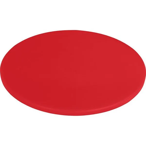 Cutting Board Polyethylene Round Red 350x13mm