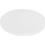 Cutting Board Polyethylene Round White 350x13mm