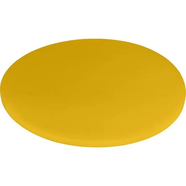 Cutting Board Polyethylene Round Yellow 350x13mm