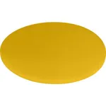 Cutting Board Polyethylene Round Yellow 350x13mm