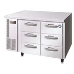 Hoshizaki RTC-125DEA-GN-6D 270L 6 Drawer 100mm Deep Gastronorm Underbench Refrigerator On Castors