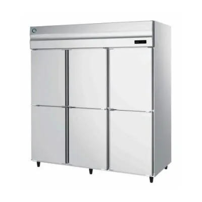 Hr188 Upright Fridge - 6 Barn Door - Stainless Steel