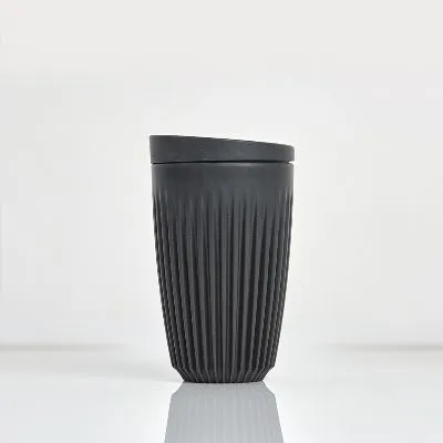 12oz Huskee Cup & Lid Charcoal [each]