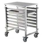 7 Tray Stainless Steel Gastro Trolley 385w 550d 920mmh