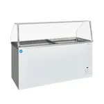 Nova 6 Glass Lid Scooping Freezer 483lt ; Fits 13ea 5lt Display + 36ea 5lt Reserve