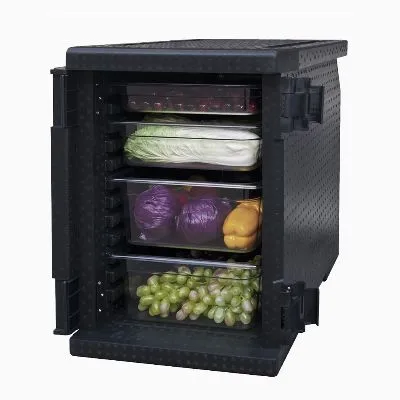 Epp Insulated Pan Carrier Front Load Black. Weight 4.5kg - Colour  Black - Dimension 640 X 435 X 630mm