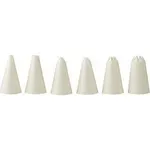 Decorating Tube Set-Plastic, 6pcs  3 Plain, 3 Star