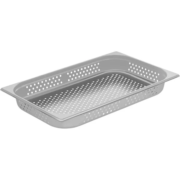 Anti-Jam Steam Pan Perforated 1/1 Size 530x325x65mm / 8.8Lt