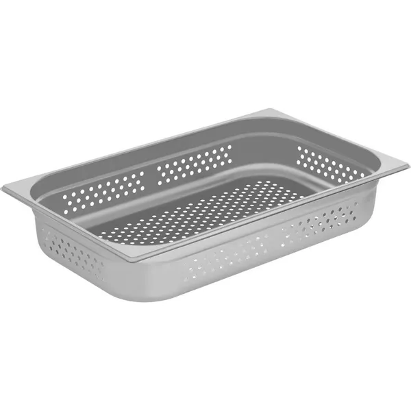 Anti-Jam Steam Pan Perforated 1/1 Size 530x325x100mm / 13.7Lt