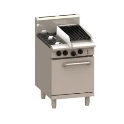 Luus Professional Series 2 Burner Oven Range with 300mm Chargril
