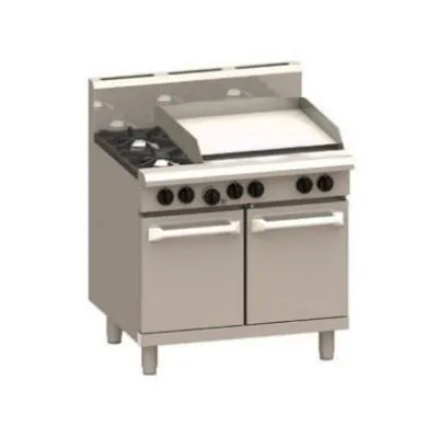 Professional Series 2 Burner 600mm Griddle & Oven 121mj