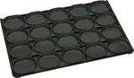 Mackies Lunch Pie Oval Tray - 5 Rows Of 4 - 406(w)  X  655(l)  X  25(h) Teflon® / Oil Free, Non-Stick Coating