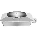Deluxe Chafer Rectangular 1/1 Size with Glass Lid & Side Dish
