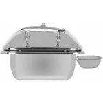 Deluxe Chafer Rectangular 1/2 Size with Glass Lid & Side Dish