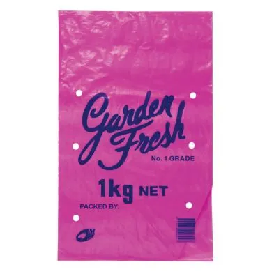 1kg Pink Garden Fresh Bag [pack 100 / Ctn 10 X 100]