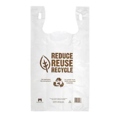 Large White 37um Reuseable Singlet Bag [pack 200 / Ctn 5 X 200]