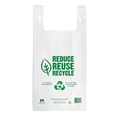 Medium White 37um Reuseable Singlet Bag [pack 200 / Ctn 5 X 200]