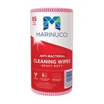 Red Heavy Duty Anti Bacterial Wipes 85 Sheet Roll [4 Pack]