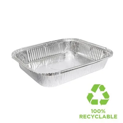 319 X 259 X 36mm 1/2 Gastronorm Foil Tray Catering Foil Container [pack 100]