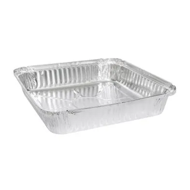 1.5l Square Foil Tray 1500ml 230 X 230 X 35mm [pack 100 / 200]