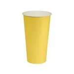 650ml / 22oz Yellow Paper Cold Cup [50 Pack]