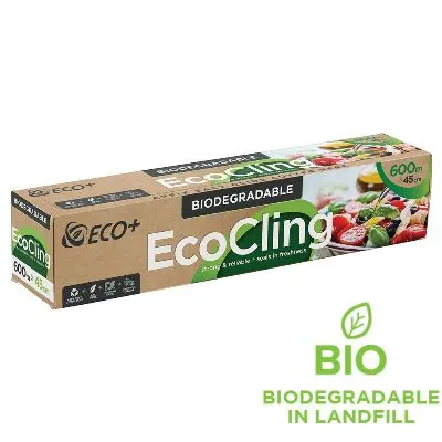 45cm X 600m Biodegradable Cling Wrap [roll / Ctn 6 X Rolls]