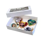 Biscuit Box Rectangle With Window 10 X7 X 2 (h) Cm; Pack Qty 100