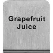 "Grapefruit Juice" Buffet Sign