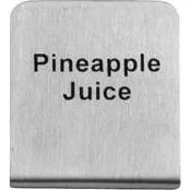 "Pineapple Juice" Buffet Sign