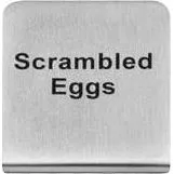 "Scrambled Eggs" Buffet Sign
