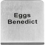 "Eggs Benedict" Buffet Sign