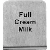 "Full Cream Milk" Buffet Sign