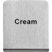 "Cream" Buffet Sign