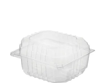 100 X 90 X 65mm Castway Small Clearview Hinged Burger Container [250 Pack]