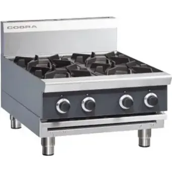 Cobra C6d-B 600mm Four Burner Gas Cooktop Lpg - Bench Model