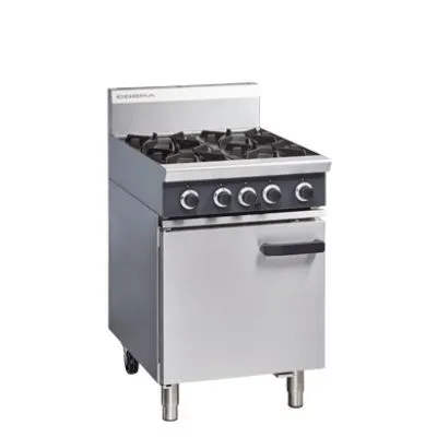 Cobra Cr6d - 600mm Four Burner Gas Range Static Oven, Lpg