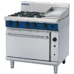 Blue Seal By Moffat 900mm Convection Oven Range With 4 Burners And Griddle Lpg G56c ; Lpg. 4 Burner, 300mm Griddle