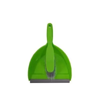 Green Plastic Dustpan Set Pack Qty 1; Carton Qty 24