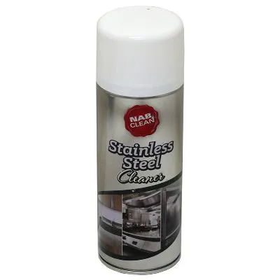 Nab Clean Stainless Steel Cleaner & Polisher 400g Cleans And Polishes Removes Fingerprints And Leaves A Streak Free Finish Carton Quantity: 12
