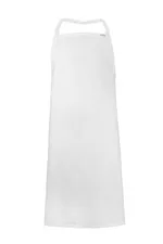 Bib Apron Full Poly Cotton 220gsm — White 90x92cm
